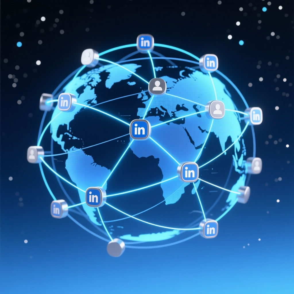 拖拽移动位置;点击图片可编辑地址与说明 LinkedIn群控系统:同时操作多个账号,实现信息的批量发布与精准触达