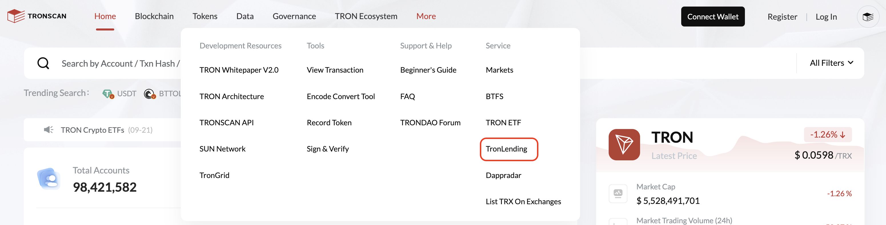 TRONSCAN上的TronLending是什么？TronLending使用方法